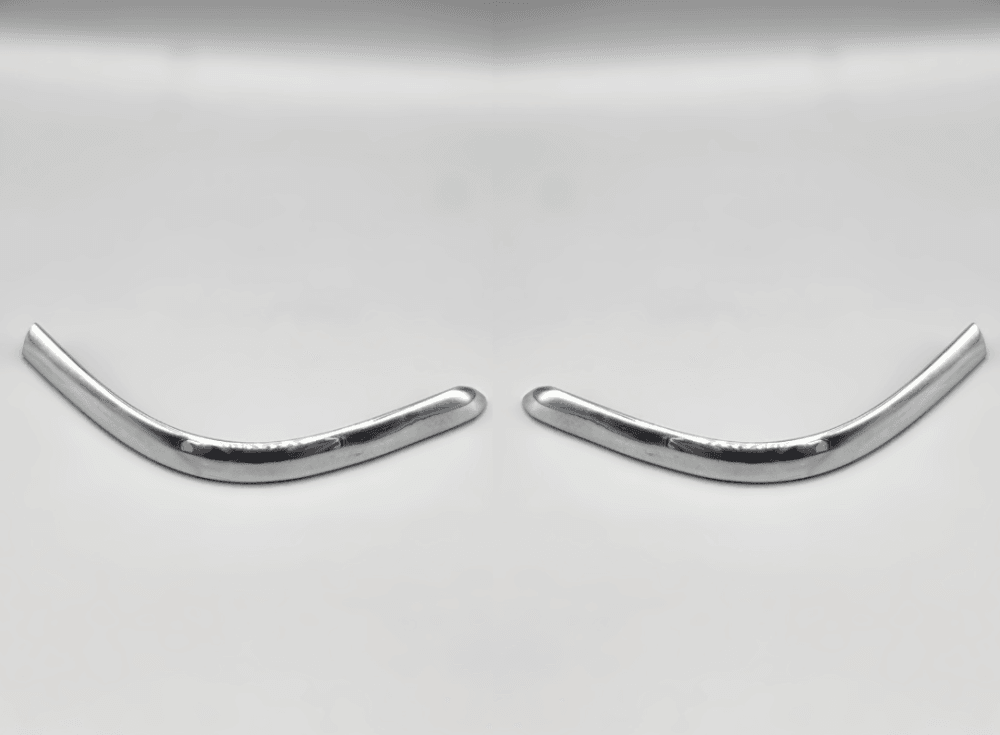 Mercedes W126 SEC AMG Zierleiste Zierstab Rückleuchte Rücklicht Heck Chrom Optik Aluminium (1266902580 / 1266902680) 1