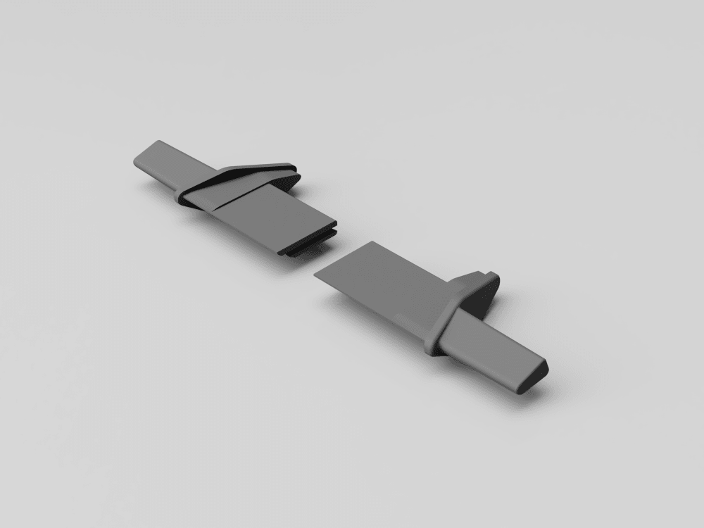 VW Touareg 7L Laderaumabdeckung Gepäckrollo Haken Befestigung (7L6867773K) 1