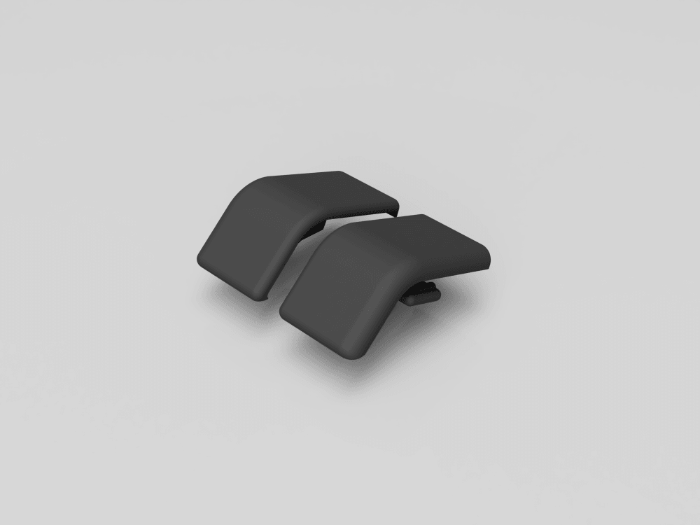 BMW E34 Endkappe Abdeckung Sonnenrollo Hinten Ablegeboden Hutablage Satz (51468111155 / 51468111156) 1