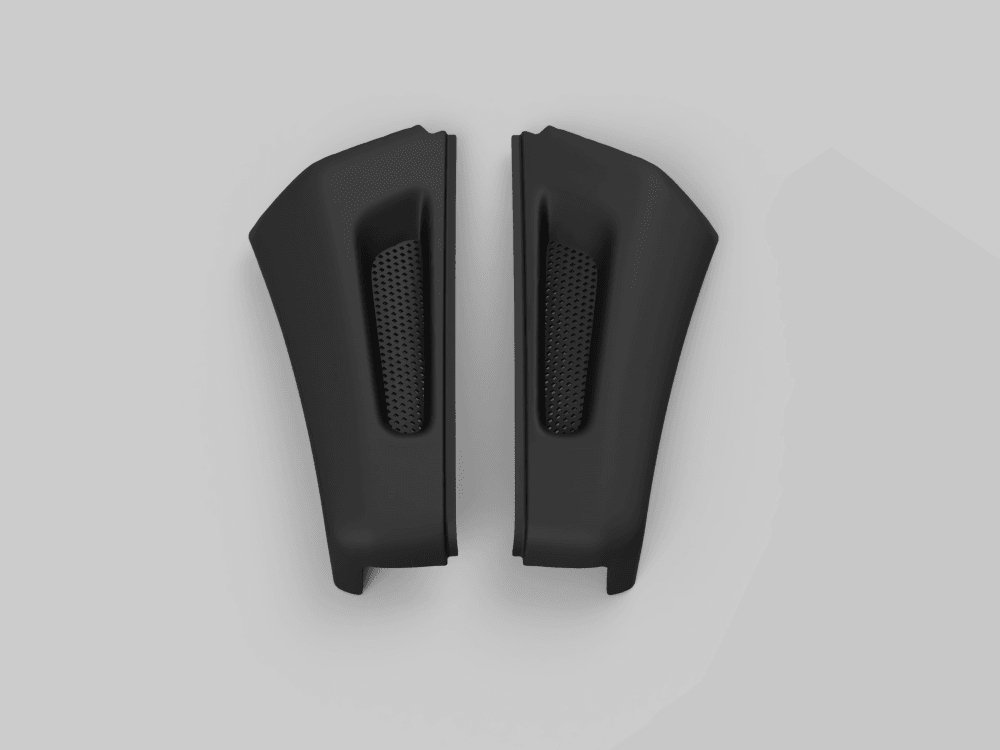 BMW R1100 GS Cockpit Seitenteil Verkleidung Kotflügel Lüftung (46632313369 / 46632313370) 1