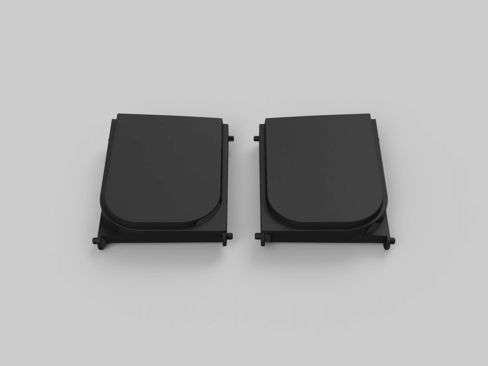 BMW E36 Cabrio Abdeckung Kappe Gestängeaustritt Verdeck Seitenteil Hinten (51438172797 / 51438172798) 1
